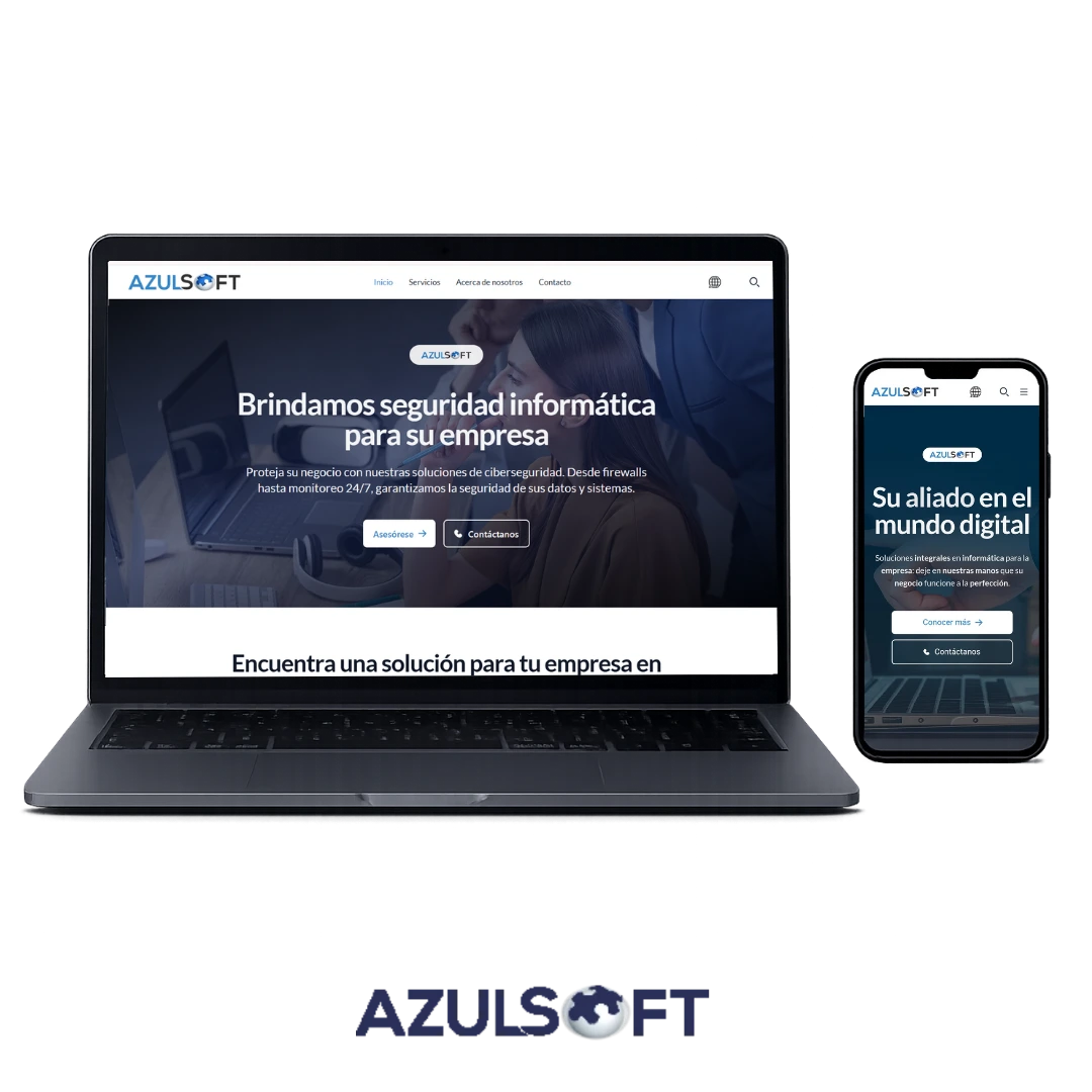 Proyecto de sitio web institucional desarrollado por Aether Developers